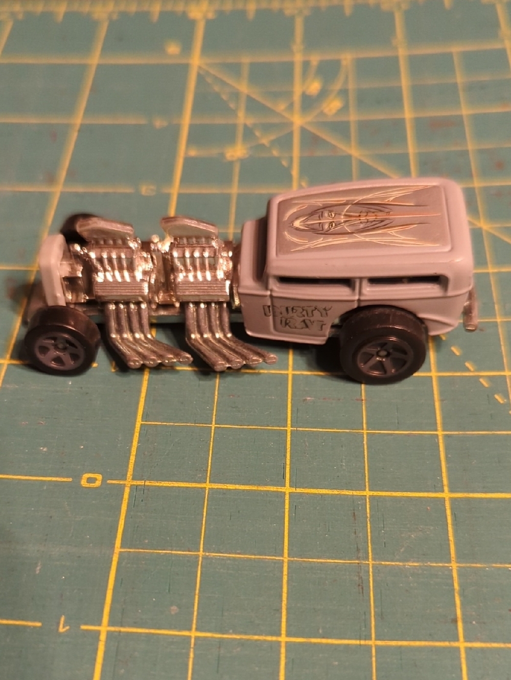 1996 Hot Wheels Gray Dirty Rat Hot Rod